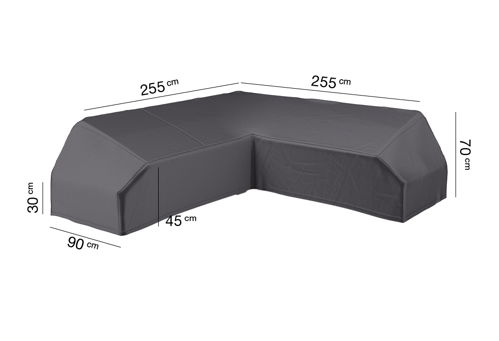 AeroCover beschermhoes platformset  255x255x90xH30/45/70cm