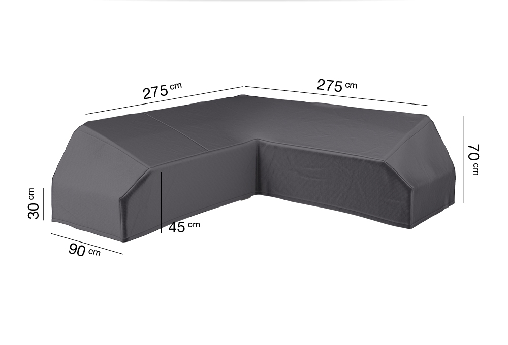 AeroCover beschermhoes platformset 275x275x90xH30/45/70cm