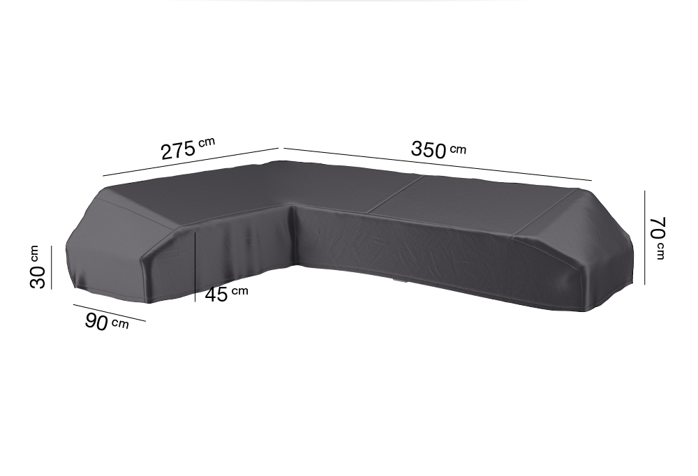 AeroCover beschermhoes platformset 350x275x90xH30/45/70cm
