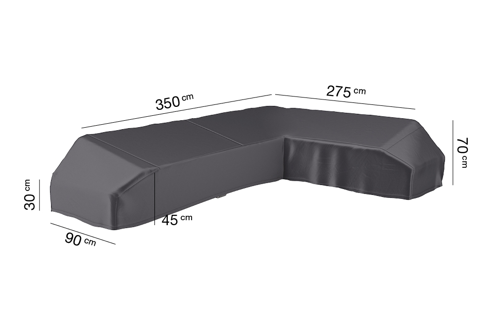 AeroCover hoes platformset 350x275x90xH30/45/70cm