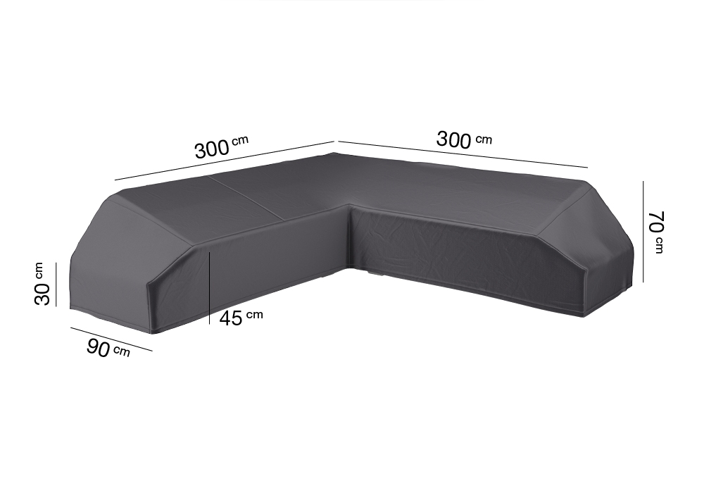 AeroCover beschermhoes platformset 300x300x90xH30/45/70cm