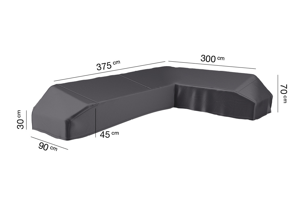 AeroCover beschermhoes platformset 375x300x90xH30/45/70cm
