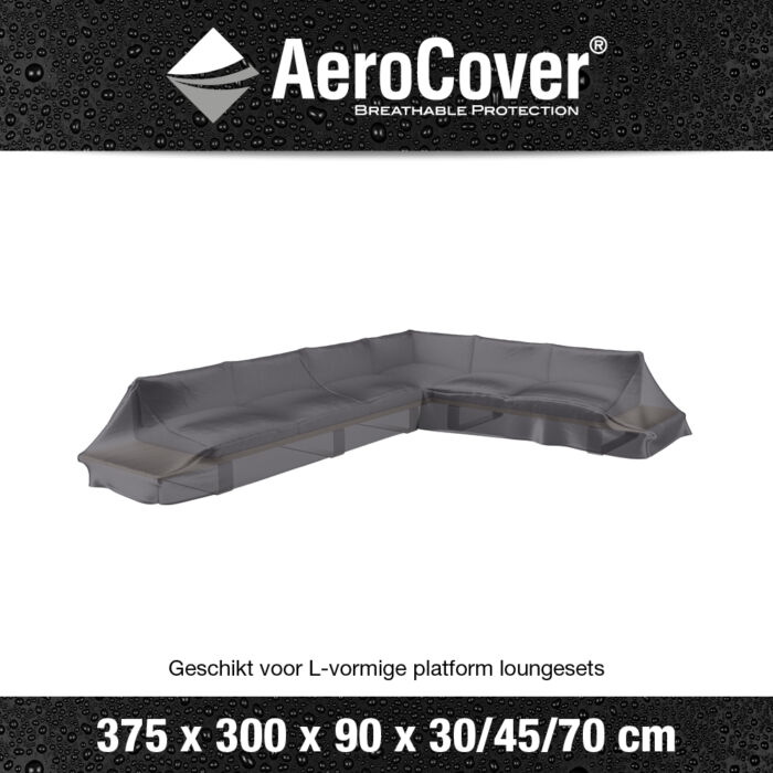 AeroCover hoes platformset L-vorm 375x300x90xH30/45/70 cm rechts art. 7888 - Afbeelding 2