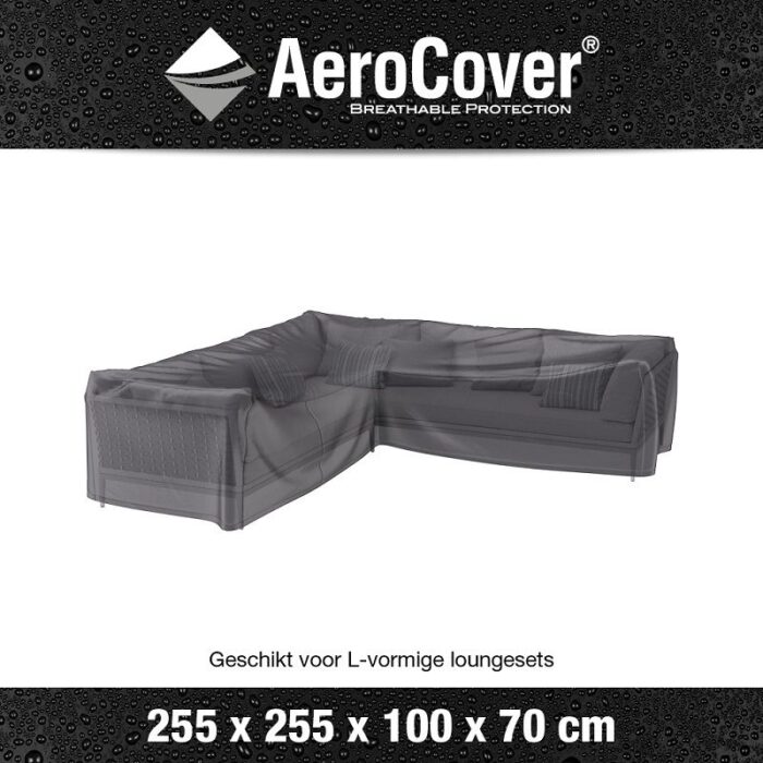 AeroCover hoes loungeset L-vorm 255x255x100xH70 cm art. 7941 - Afbeelding 2