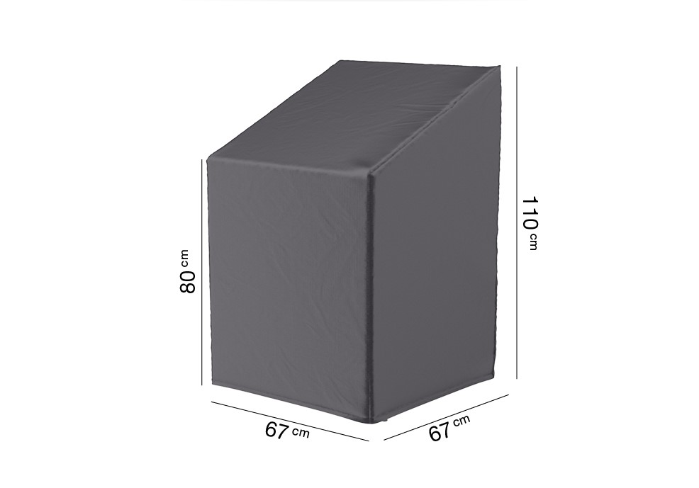 AeroCover beschermhoes stapelstoel 67x67xH80/110cm