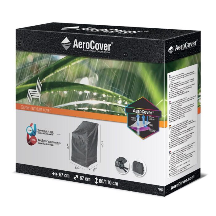 AeroCover hoes stapelstoel 67x67xH80/110 cm art. 7962 - Afbeelding 7