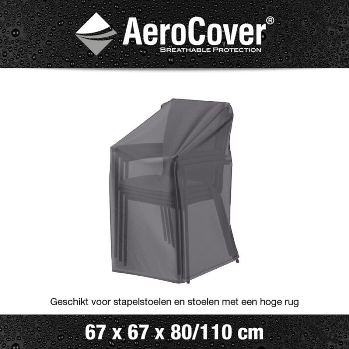 AeroCover hoes stapelstoel 67x67xH80/110 cm art. 7962 - Afbeelding 2