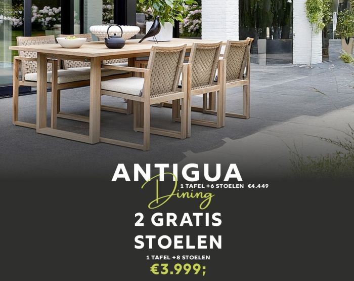 Applebee ANTIGUA dining set ACTIE