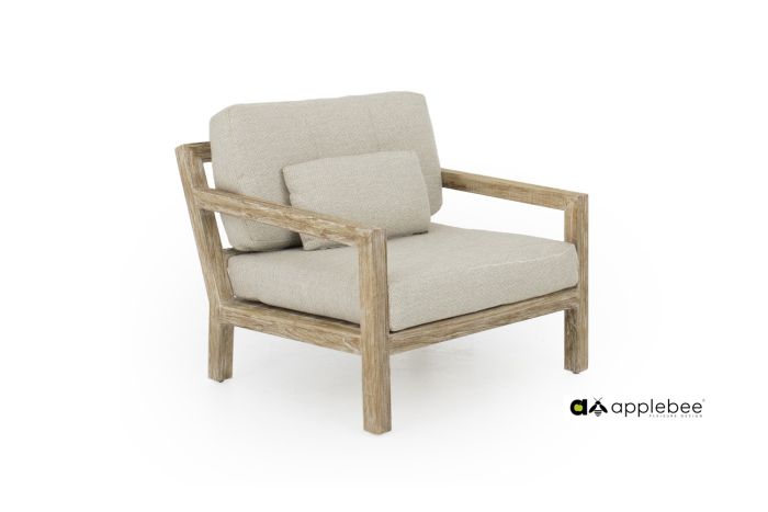 AppleBee OLIVE lounge stoel WHITE WASH - Afbeelding 2