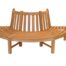 Traditional Teak Beatrice halve-boombank