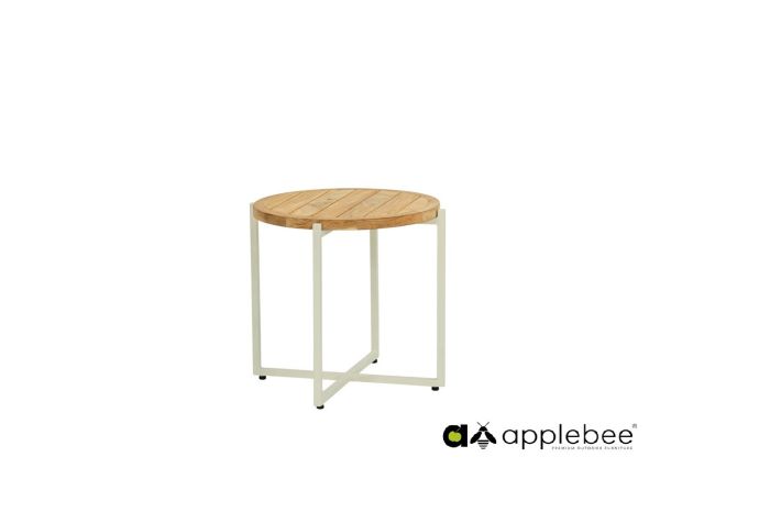 Applebee CONDOR coffee tafel Oyster frame teak top 54 cm