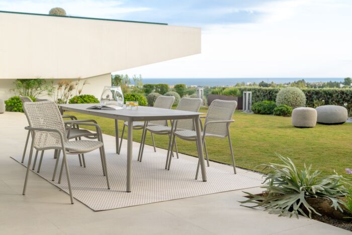 Jati-en-Kebon Durham dining stoel-sand
