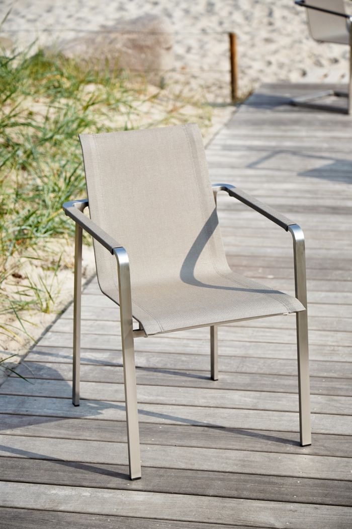 Solpuri JAZZ stapelstoel RVS/ Softex Sand - Afbeelding 2