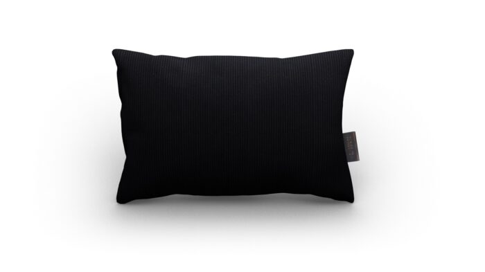 Outdoor kussen Rib Black 60x40cm