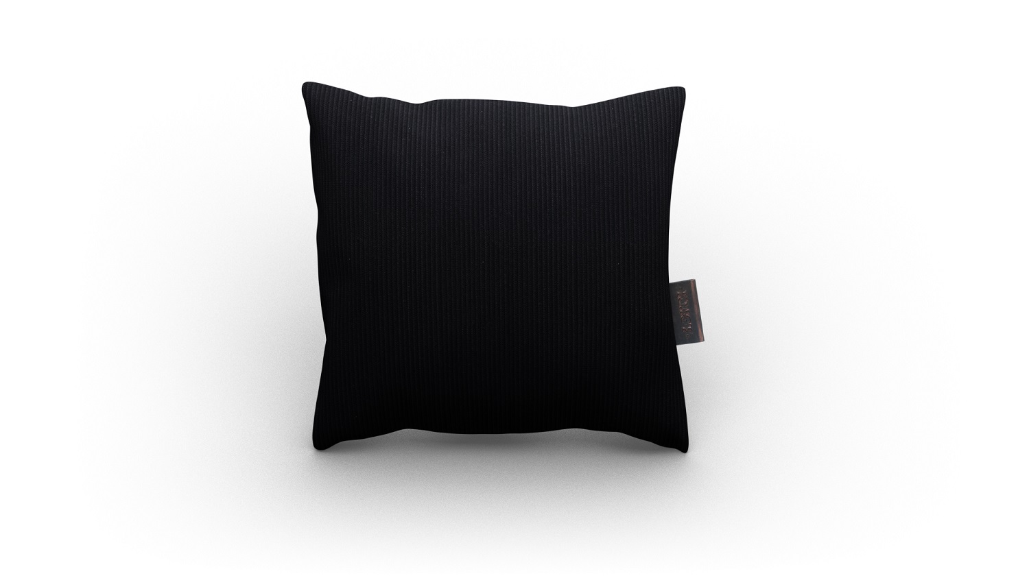Outdoorkussen Rib Black 45x45cm