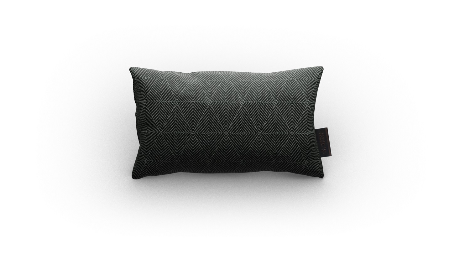 Outdoorkussen Triangle Black 50x30cm