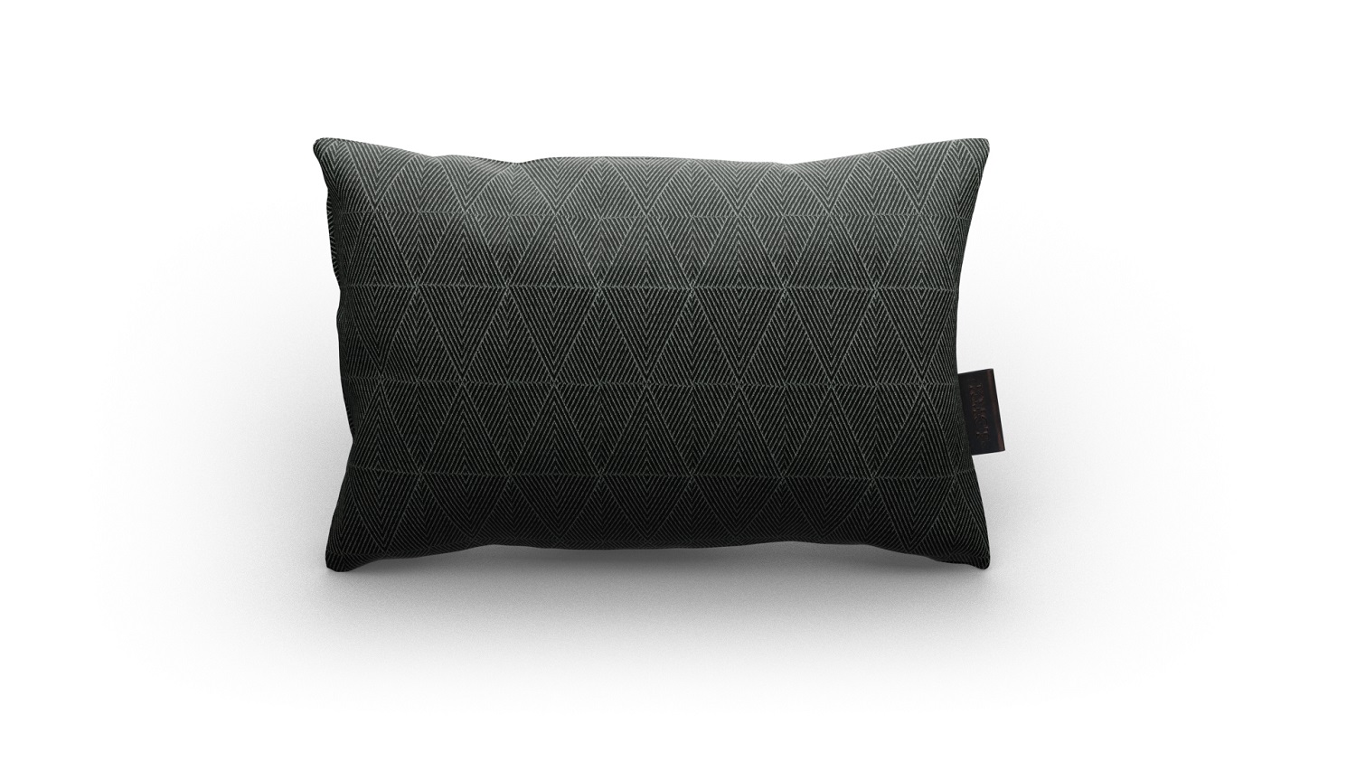 Outdoorkussen Triangle Black 60x40cm