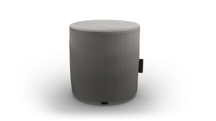 Outdoor hocker Rib Ash Grey Ø 35cm