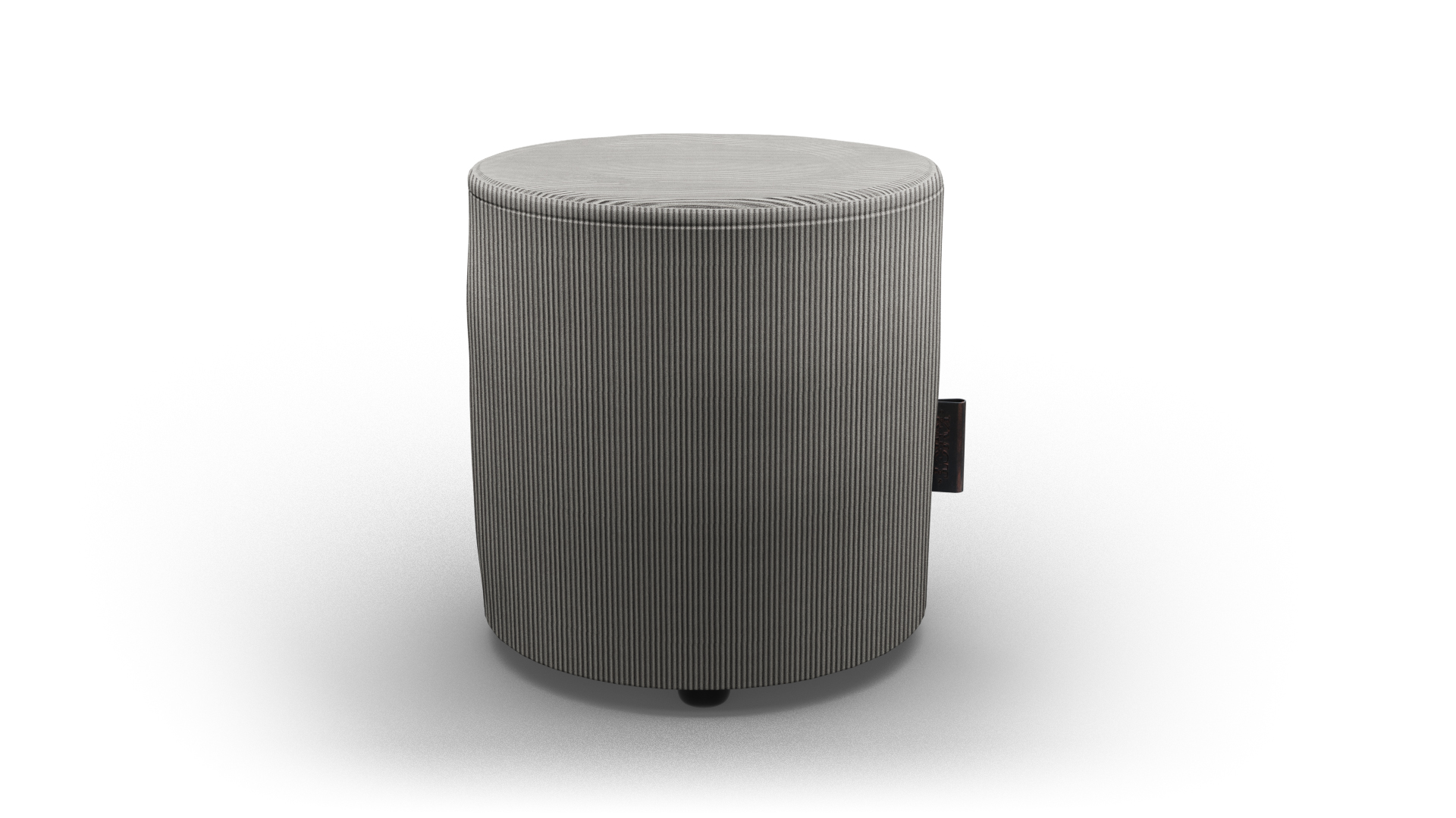 Outdoor hocker Rib Ash Grey Ø 35cm