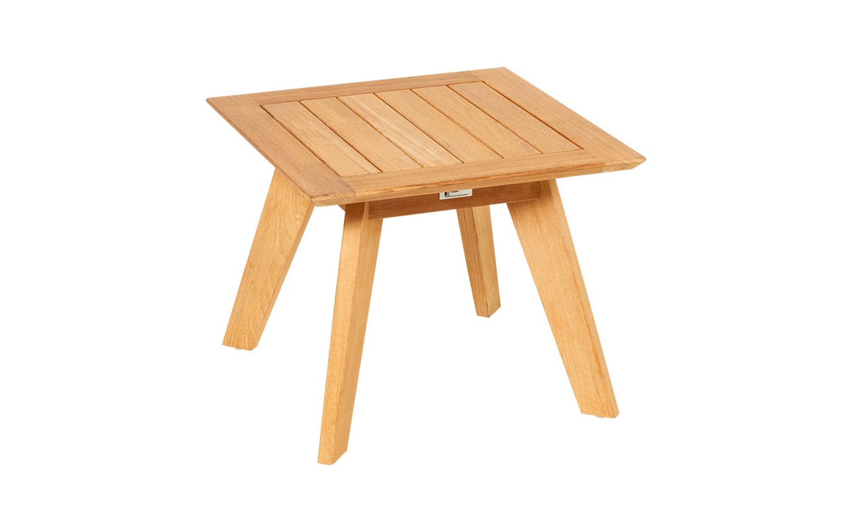 Traditional teak Luna bijzettafel