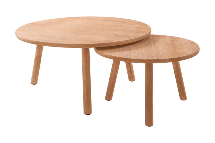 Traditional Teak MARCELLA Nested table Ø 90 cm - Afbeelding 3