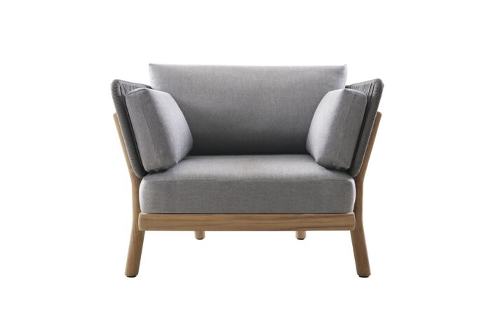 Traditional Teak Marcella lounge-stoel