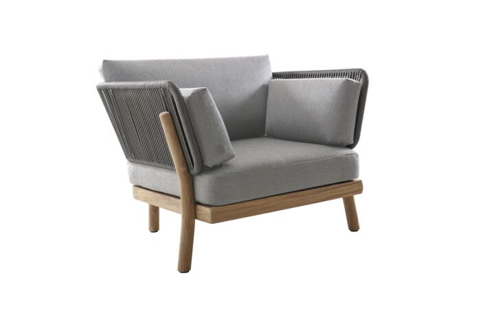 Traditional Teak MARCELLA lounge stoel - Afbeelding 5