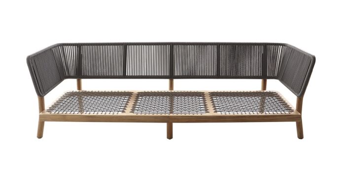 Traditional Teak MARCELLA lounge bank - Afbeelding 3