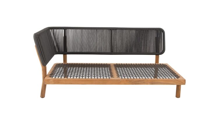 Traditional Teak MARCELLA lounge bank module rechts - Afbeelding 3