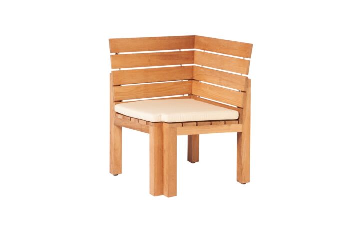 Traditional Teak MAXIMA kussen hoekmodule - Afbeelding 2