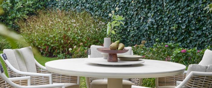 Applebee MELVILLE tafel Oyster Ø140cm - Afbeelding 4