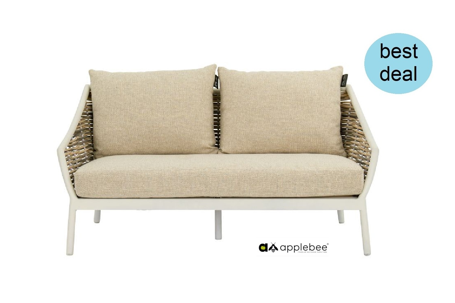 Applebee MILOU lounge bank 145cm Oyster