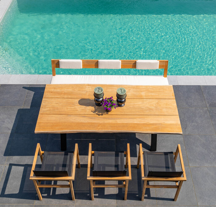 Traditional Teak NEO bankkussen 180 cm - Afbeelding 3