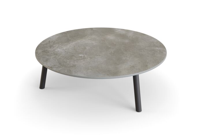 Jati&Kebon Ronda sidetable-Ø90cm charcoal-palladium-grey