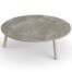 Jati&Kebon Ronda sidetable-Ø90cm sand-palladium-grey