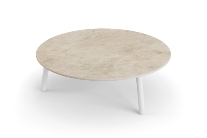 Jati&Kebon Ronda sidetable-Ø90cm white-chianca