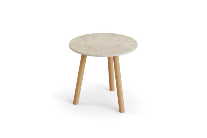 Jati&Kebon Ronda sidetable-Ø45cm teak-chianca