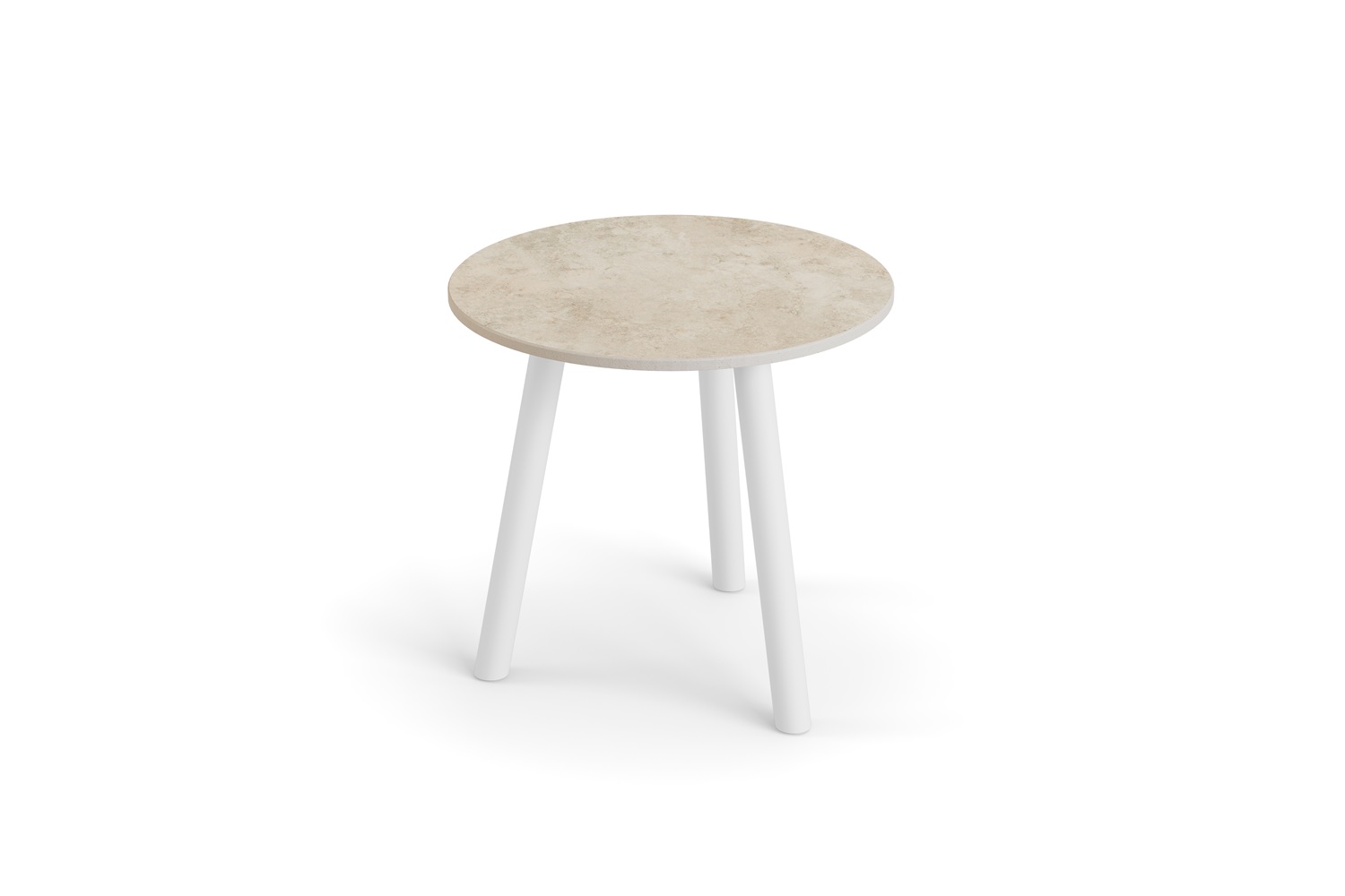 Jati&Kebon Ronda sidetable-Ø45cm white-chianca