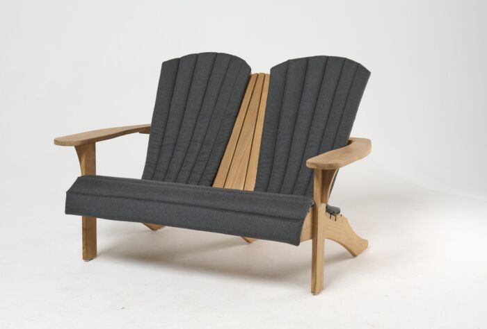 Traditional Teak SIENNA beach chair 2-seater - Afbeelding 6