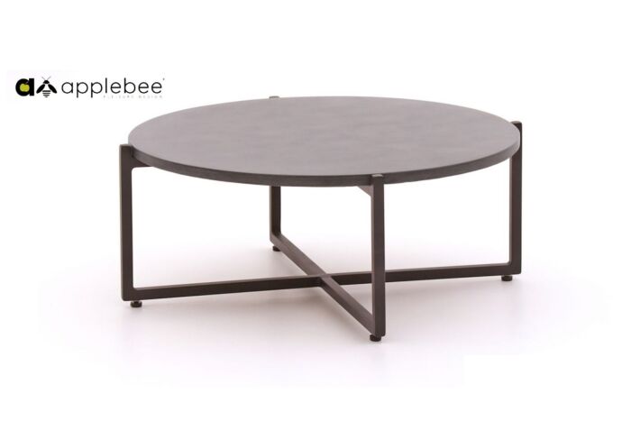Applebee BIJOU coffee tafel Taupe frame concrete lava top 74 cm