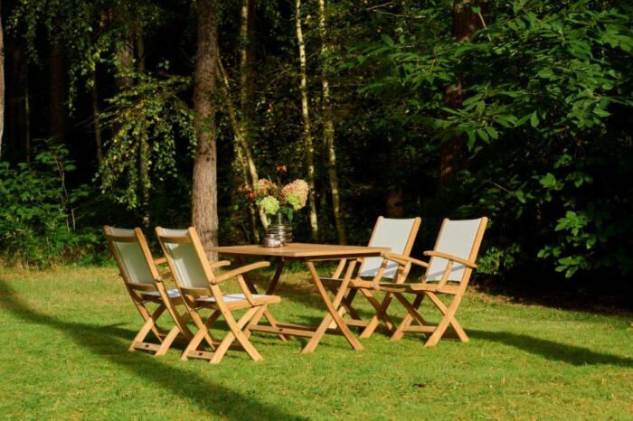 Traditional Teak SOFIA klaptafel 120 x 80 cm - Afbeelding 3