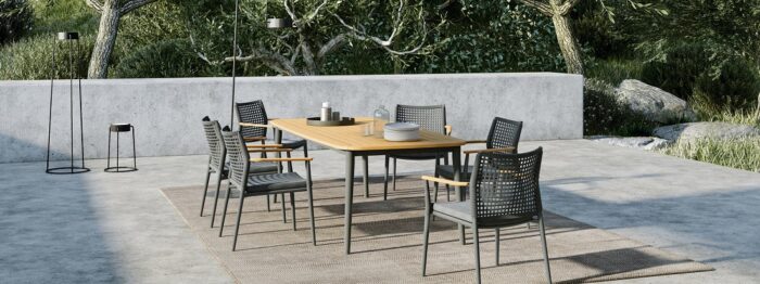 Solpuri VERA stapelstoel Anthracite/Anthracite aluminium arm - Afbeelding 2