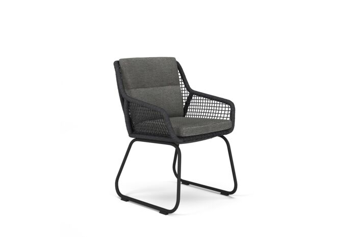 Jati&Kebon ALDEN dining stoel Charcoal - Afbeelding 4