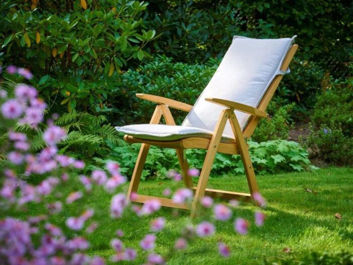 Traditional Teak ALEXIA kussen verstelbare stoel model Elegant - Afbeelding 2