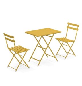 Emu Arc en Ciel bistro set Curry Yellow