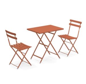 Emu Arc en Ciel bistro set Maple Red