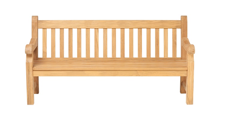 Traditional teak Baron bank
