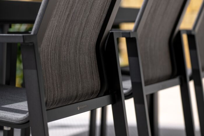 Jati&Kebon BEJA dining stoel Charcoal-Taupe - Afbeelding 3
