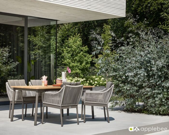 Applebee BIJOU tafel teak top 180x90 cm - Afbeelding 5