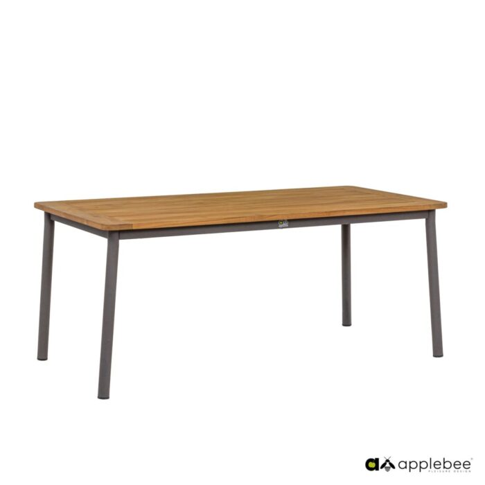 Applebee BIJOU tafel teak top 180x90 cm - Afbeelding 3